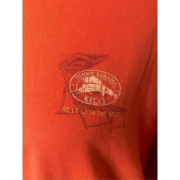 Tommy Bahama Mens Burnt Orange Lounge Wizard Graphic Long Sleeve T-Shirt Medium - Picture 8 of 8